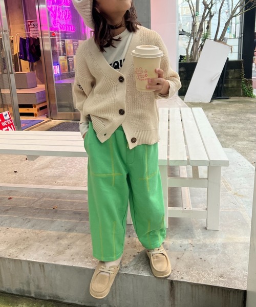 CIAOPANIC TYPY(チャオパニックティピー)の「【KIDS】ポイント刺繍ニットカーデ(カーディガン/ボレロ・キッズ・オフホワイト/グレー/ブラック・SMALL/MEDIUM/LARGE/X-LARGE/XX-LARGE)」の7枚目の写真