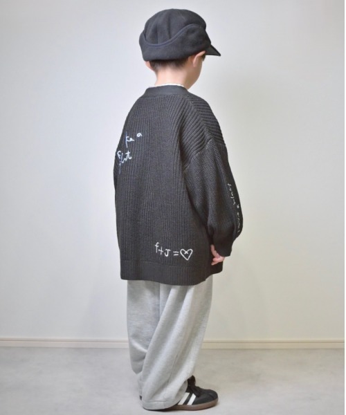 CIAOPANIC TYPY(チャオパニックティピー)の「【KIDS】ポイント刺繍ニットカーデ(カーディガン/ボレロ・キッズ・オフホワイト/グレー/ブラック・SMALL/MEDIUM/LARGE/X-LARGE/XX-LARGE)」の18枚目の写真