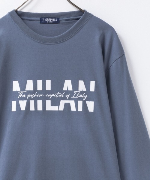 Mac-House(マックハウス)の「T-GRAPHICS ロゴプリント長袖Tシャツ(Tシャツ/カットソー・メンズ・ブラック/グレー/ホワイト/ライトグレー/チャコールグレー/アイボリー/ブルー系/グリーン系/ホワイト系1/グレー系2/ブルーグリーン/ブラック系2/ライトグレー系1/グレー系1/ブラック系1/ブラウン・S/M/L/XL)」の16枚目の写真