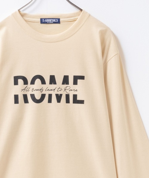 Mac-House(マックハウス)の「T-GRAPHICS ロゴプリント長袖Tシャツ(Tシャツ/カットソー・メンズ・ブラック/グレー/ホワイト/ライトグレー/チャコールグレー/アイボリー/ブルー系/グリーン系/ホワイト系1/グレー系2/ブルーグリーン/ブラック系2/ライトグレー系1/グレー系1/ブラック系1/ブラウン・S/M/L/XL)」の3枚目の写真