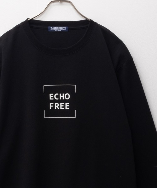 Mac-House(マックハウス)の「T-GRAPHICS ロゴプリント長袖Tシャツ(Tシャツ/カットソー・メンズ・ブラック/グレー/ホワイト/ライトグレー/チャコールグレー/アイボリー/ブルー系/グリーン系/ホワイト系1/グレー系2/ブルーグリーン/ブラック系2/ライトグレー系1/グレー系1/ブラック系1/ブラウン・S/M/L/XL)」の1枚目の写真