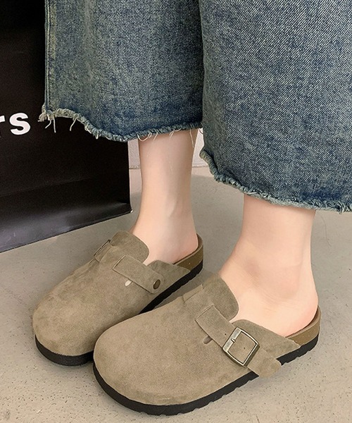 MEMECLE（メメクル）の「【 MEMECLE / メメクル 】レディース スエード クロッグサンダル（スリッポン・レディース・ブラウン/サンドベージュ・M/L/S）」の14枚目の写真