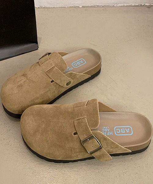 MEMECLE（メメクル）の「【 MEMECLE / メメクル 】レディース スエード クロッグサンダル（スリッポン・レディース・ブラウン/サンドベージュ・M/L/S）」の17枚目の写真