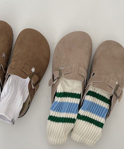 MEMECLE（メメクル）の「【 MEMECLE / メメクル 】レディース スエード クロッグサンダル（スリッポン・レディース・ブラウン/サンドベージュ・M/L/S）」の21枚目の写真