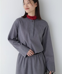 ◆強撚ボイルカルゼブラウス