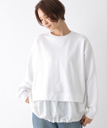 異素材切り替えプルオーバー 134427