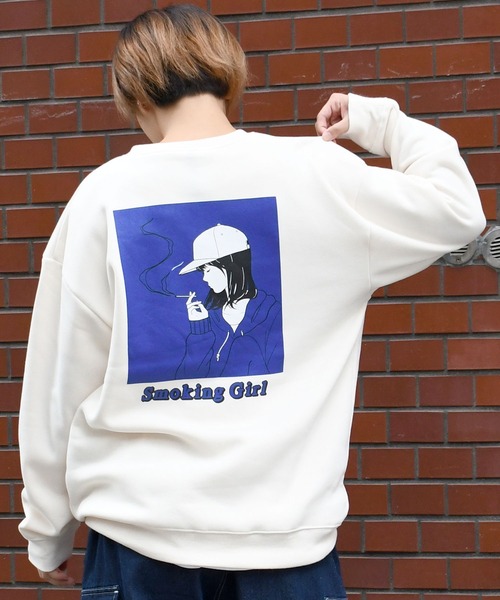 Starting Over(スターティングオーバー)の「back print illustration sweat shirt/バックプリント イラスト スウェットシャツ(スウェット・メンズ・ブラック/グレー系その他/チャコールグレー/ブラック系その他/ホワイト/ホワイト系その他・M/L/XL)」の18枚目の写真