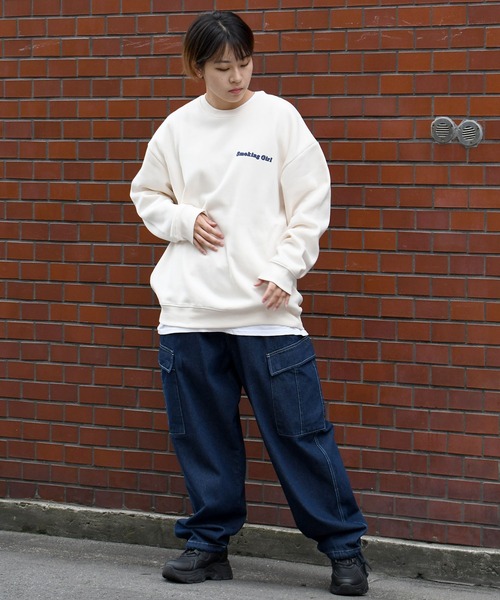 Starting Over(スターティングオーバー)の「back print illustration sweat shirt/バックプリント イラスト スウェットシャツ(スウェット・メンズ・ブラック/グレー系その他/チャコールグレー/ブラック系その他/ホワイト/ホワイト系その他・M/L/XL)」の19枚目の写真