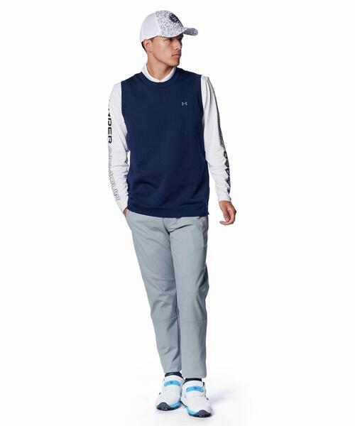 UNDER ARMOUR(アンダーアーマー)の「UAドライブ クルーネック セーター ベスト(ゴルフ/メンズ)(ベスト・メンズ・ネイビー・XL/M/L)」の3枚目の写真