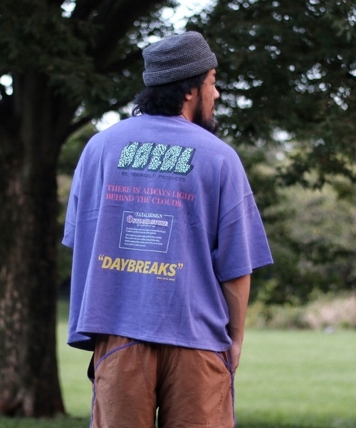 ネイタルデザイン ヘンプロングスリーブティーワイド DAYBREAKS HEMP WIDE TEE PRINTED DAYBREAKS 2(Tシャツ/カットソー
