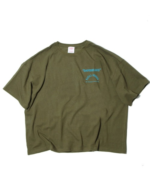 NATAL DESIGN(ネイタルデザイン)の「HEMP WIDE TEE PRINTED DAYBREAKS 2(Tシャツ/カットソー・メンズ・オリーブドラブ/ナチュラル/ブラック系その他/シアン/オリーブ/ローズ/ラベンダー/ブルー系その他・X-LARGE/LARGE/MEDIUM)」の14枚目の写真