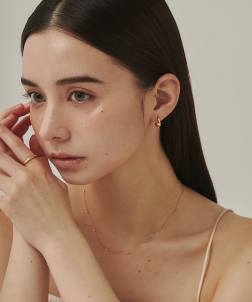 ciite'(シーテ)の「ドロップフープピアス / drop hoop pierce (両耳用)(ピアス(両耳用)・レディース・ゴールド/シルバー/ピンクゴールド・FREE)」の8枚目の写真