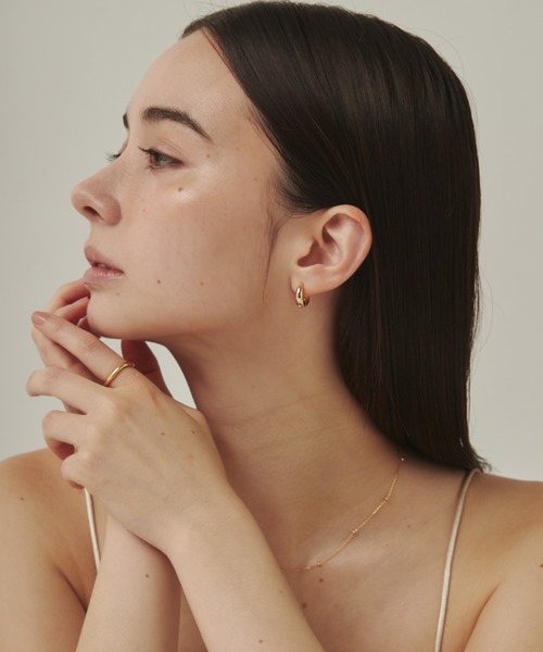 ciite'(シーテ)の「ドロップフープピアス / drop hoop pierce (両耳用)(ピアス(両耳用)・レディース・ゴールド/シルバー/ピンクゴールド・FREE)」の10枚目の写真