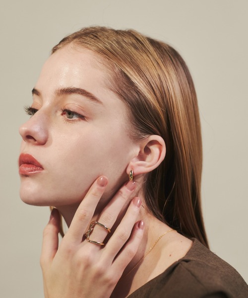 ciite'(シーテ)の「ドロップフープピアス / drop hoop pierce (両耳用)(ピアス(両耳用)・レディース・ゴールド/シルバー/ピンクゴールド・FREE)」の21枚目の写真