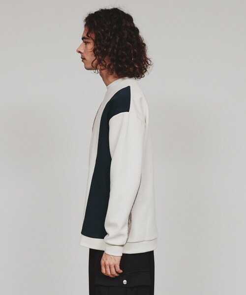 tk.TAKEO KIKUCHI(ティーケータケオキクチ)の「◆切替モールスウェット(スウェット・メンズ・ホワイト系7/ベージュ系その他2/ブラック系4・03/02/01)」の6枚目の写真