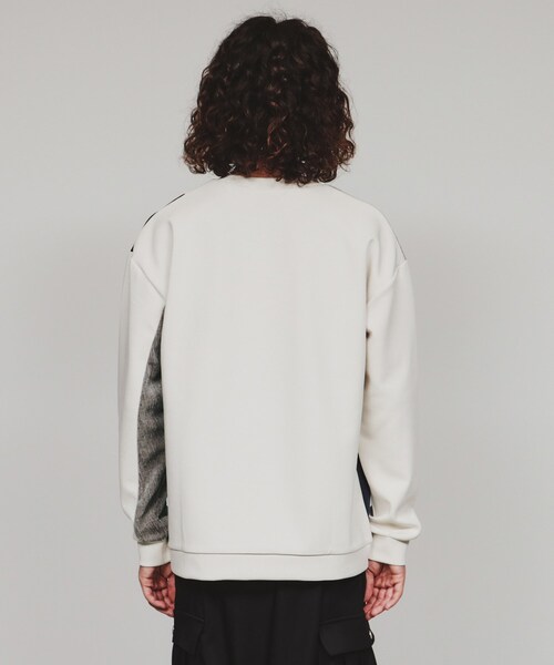 tk.TAKEO KIKUCHI(ティーケータケオキクチ)の「◆切替モールスウェット(スウェット・メンズ・ホワイト系7/ベージュ系その他2/ブラック系4・03/02/01)」の7枚目の写真