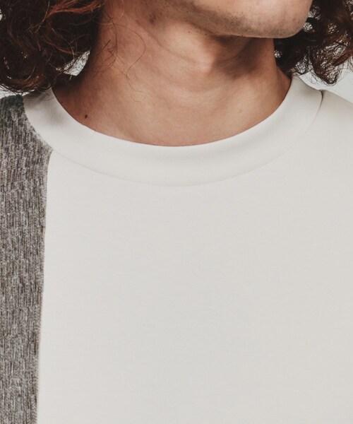 tk.TAKEO KIKUCHI(ティーケータケオキクチ)の「◆切替モールスウェット(スウェット・メンズ・ホワイト系7/ベージュ系その他2/ブラック系4・03/02/01)」の8枚目の写真