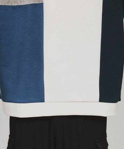 tk.TAKEO KIKUCHI(ティーケータケオキクチ)の「◆切替モールスウェット(スウェット・メンズ・ホワイト系7/ベージュ系その他2/ブラック系4・03/02/01)」の10枚目の写真