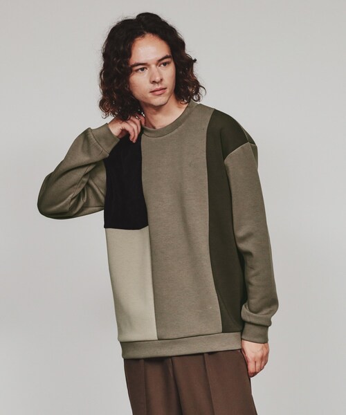 tk.TAKEO KIKUCHI(ティーケータケオキクチ)の「◆切替モールスウェット(スウェット・メンズ・ホワイト系7/ベージュ系その他2/ブラック系4・03/02/01)」の15枚目の写真