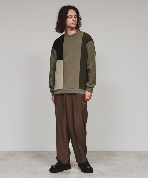 tk.TAKEO KIKUCHI(ティーケータケオキクチ)の「◆切替モールスウェット(スウェット・メンズ・ホワイト系7/ベージュ系その他2/ブラック系4・03/02/01)」の16枚目の写真