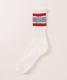 FRUIT OF THE LOOM（フルーツオブザルーム）の「ハオチー飯店 パンダsocks  / OB1コラボ / シンプルリブソックス / 刺繍（ソックス/靴下）」