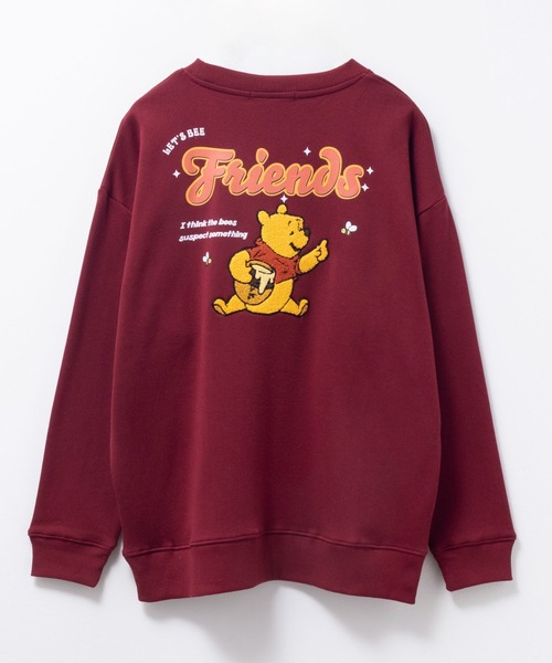 セール】DISNEY サガラ刺繍 キャラクター裏起毛トレーナー