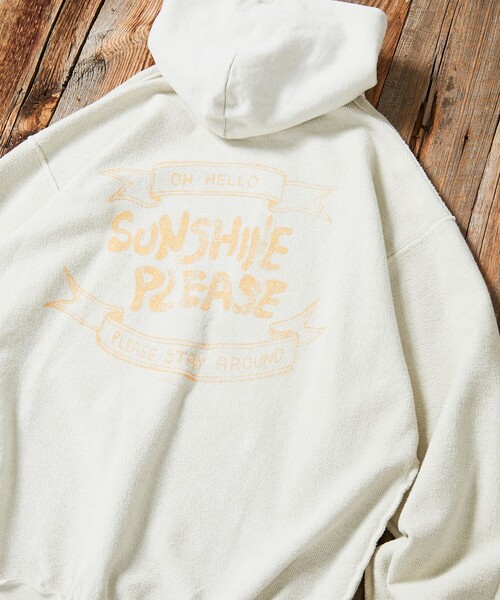 【セール】JONAS CLAESSON/ジョナスクレアッソン Insideout HELLO SUNSHINE SWT PARKA/インサイドアウト ハローサンシャイン スウェットパーカー/リバーシブル（パーカー）｜Jonas Claesson（ジョナスクレアッソン）