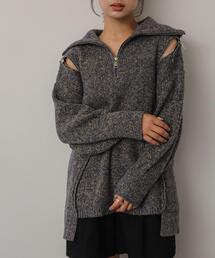 SENSE OF PLACE by URBAN RESEARCH | ショルダージップメランジセーター(ニット/セーター)