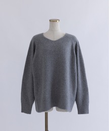 Vneck Fox Over Knit