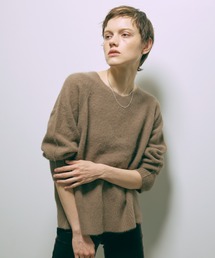 Vneck Fox Over Knit