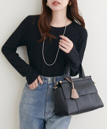 natural couture | ダブルフラップ２ＷＡＹハンドバッグ(ショルダーバッグ)