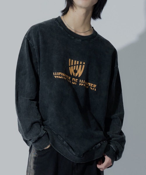 WONDER OF WANDER(ワンダーオブワンダー)の「Front Logo Light Sweat(スウェット・メンズ・ブラック・FREE)」の1枚目の写真