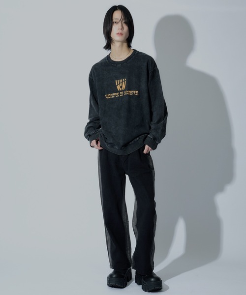 WONDER OF WANDER(ワンダーオブワンダー)の「Front Logo Light Sweat(スウェット・メンズ・ブラック・FREE)」の4枚目の写真