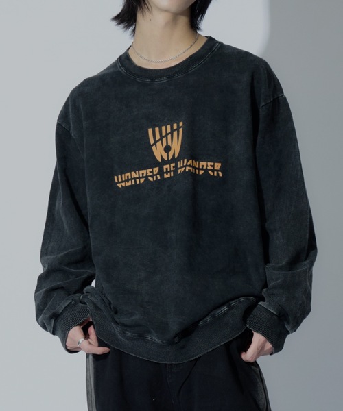 WONDER OF WANDER(ワンダーオブワンダー)の「Front Logo Light Sweat(スウェット・メンズ・ブラック・FREE)」の8枚目の写真