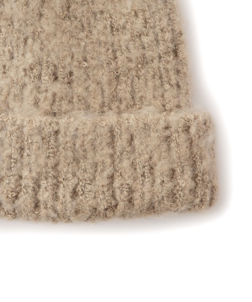 ROPE' PICNIC(ロペピクニック)の「フラッフィーニットワッチ/リンクコーデ(ニットキャップ/ビーニー・レディース・ブラウン系その他2/グレー/キナリ・FREE)」の6枚目の写真