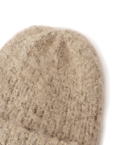 ROPE' PICNIC(ロペピクニック)の「フラッフィーニットワッチ/リンクコーデ(ニットキャップ/ビーニー・レディース・ブラウン系その他2/グレー/キナリ・FREE)」の7枚目の写真