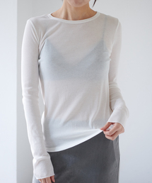 EMILY WEEK（エミリーウィーク）の「《追加》パウダリーコットンプルオーバー（ホワイト）（Tシャツ/カットソー）」