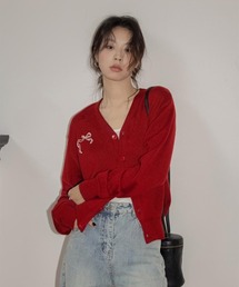 WEGO/リボンニットカーディガン
