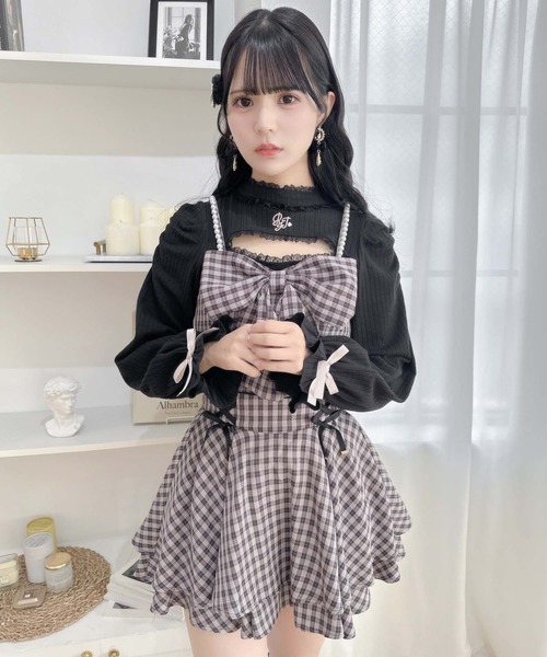 ROJITA（ロジータ）の「【セットアップ対応】BIGリボンビスチェ