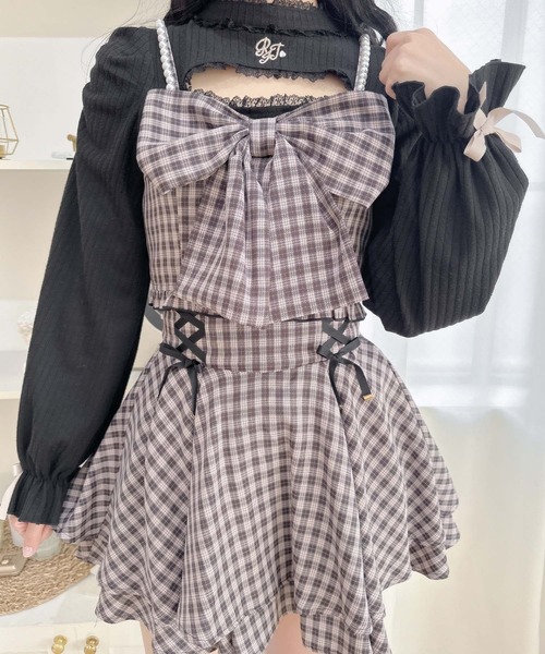 ROJITA（ロジータ）の「【セットアップ対応】BIGリボンビスチェ