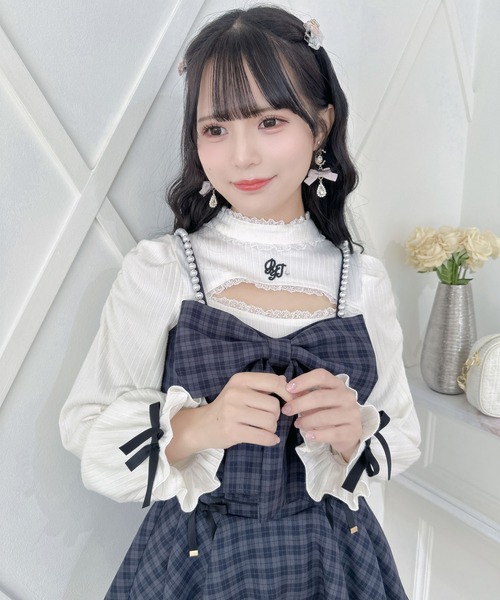 地雷 ROJITA ロジータ リボン ハート ビスチェ スカート セットアップ 地雷 ROJITA ロジータ リボン ハート ビスチェ スカート