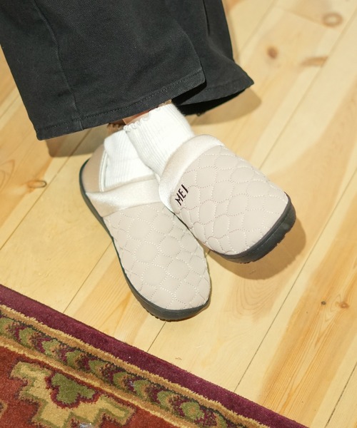 MEI（メイ）の「【MEI メイ】QUILTING MOC SHOES キルティング モックシューズ（スリッポン・メンズ・ブラック/カーキ/ライトベージュ・MEDIUM/LARGE）」の6枚目の写真
