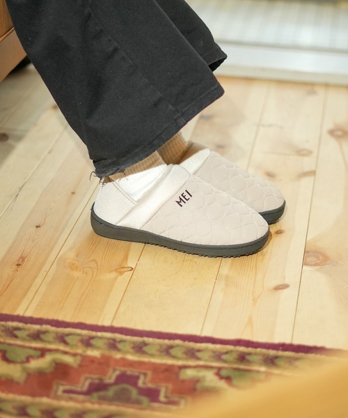 MEI（メイ）の「【MEI メイ】QUILTING MOC SHOES キルティング モックシューズ（スリッポン・メンズ・ブラック/カーキ/ライトベージュ・MEDIUM/LARGE）」の14枚目の写真