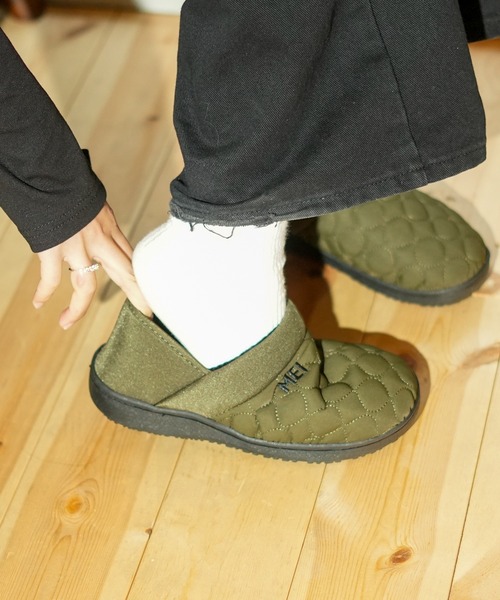 MEI（メイ）の「【MEI メイ】QUILTING MOC SHOES キルティング モックシューズ（スリッポン・メンズ・ブラック/カーキ/ライトベージュ・MEDIUM/LARGE）」の16枚目の写真