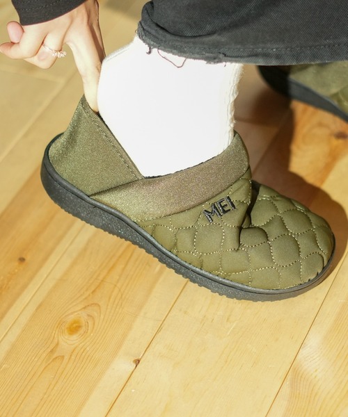 MEI（メイ）の「【MEI メイ】QUILTING MOC SHOES キルティング モックシューズ（スリッポン・メンズ・ブラック/カーキ/ライトベージュ・MEDIUM/LARGE）」の20枚目の写真