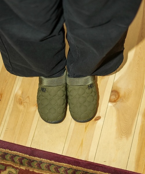 MEI（メイ）の「【MEI メイ】QUILTING MOC SHOES キルティング モックシューズ（スリッポン・メンズ・ブラック/カーキ/ライトベージュ・MEDIUM/LARGE）」の9枚目の写真
