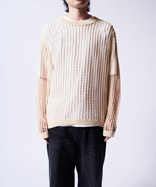 Lui's(ルイス)25SS クロスメッシュニット セール】クロスメッシュニット（ニット/セーター）｜Lui's