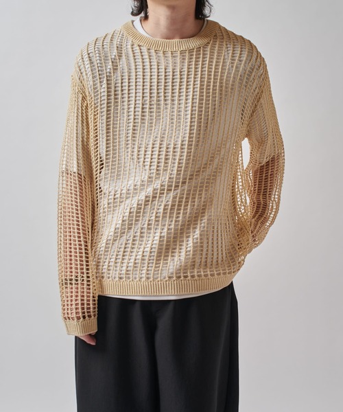 Lui's(ルイス)25SS クロスメッシュニット クロスメッシュニット（ニット/セーター）｜Lui's（ルイス）の