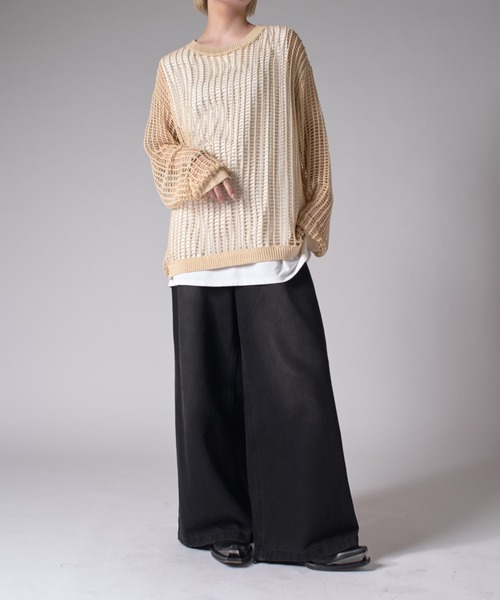Lui's(ルイス)25SS クロスメッシュニット セール】クロスメッシュニット（ニット/セーター）｜Lui's