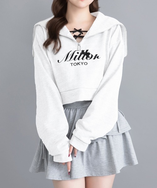 DearMyLoveMillor（ディアマイラブミラー）の「Millor TOKYOスウェット（スウェット・レディース・ブラック/ブラウン/ホワイト/グレー・M-L/LL～3L）」の2枚目の写真